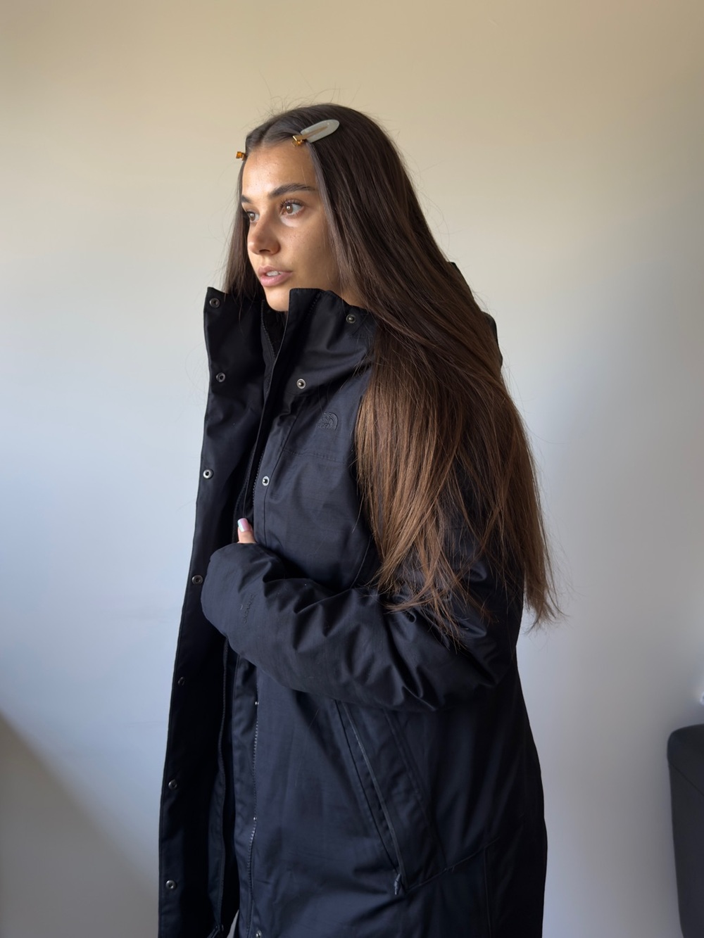 The North Face Women’s Far Northern Waterproof Parka in size M.